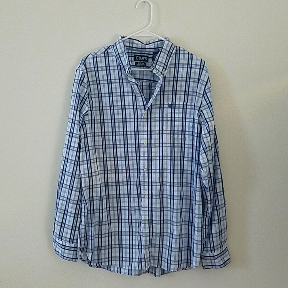 NWOT Mens Large Plaid Button Down Shirt